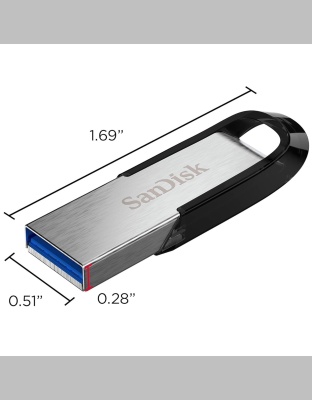 SANDISK Ultra Flair SDCZ73-128G-I35 128GB, USB 3.0, Flash Drive, Upto 150MB/s R, Pendrive, Metal, 5Y Warranty